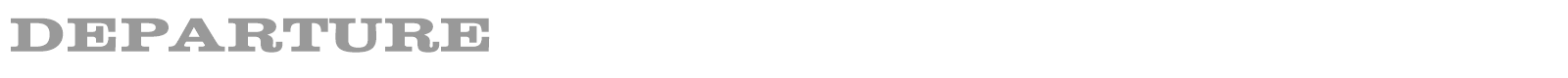 DEPARTURE font preview